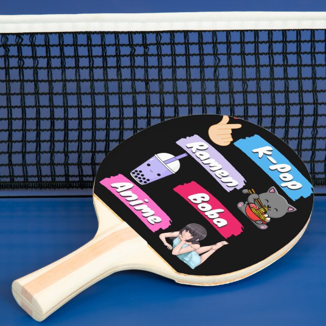 K-Pop, Ramen, Boba and Anime Pop Culture Fan    Ping Pong Paddle (Insitu)