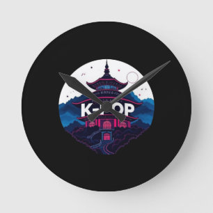 K-POP ROUND CLOCK