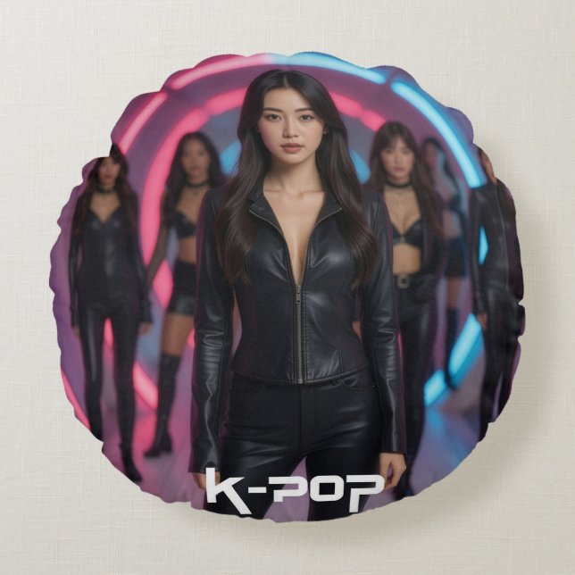 K-POP ROUND CUSHION (Front)