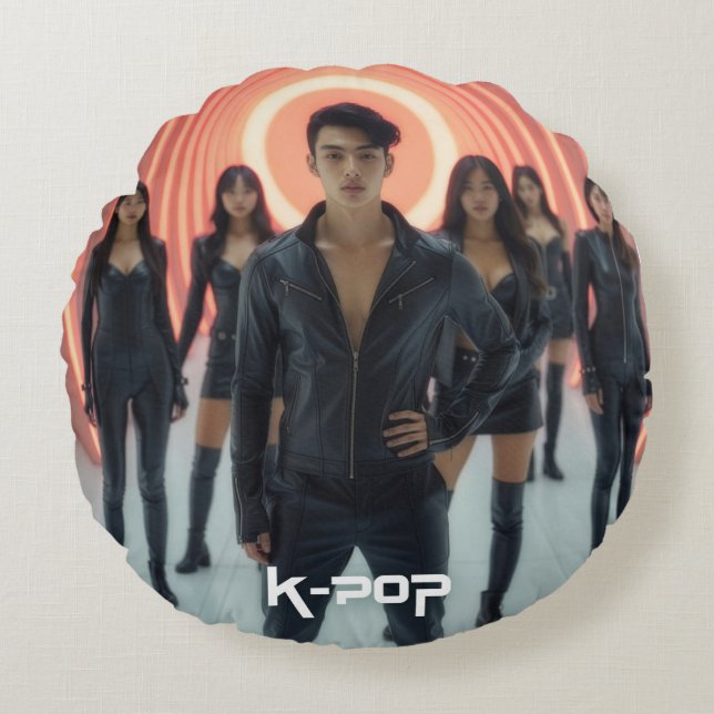 K-POP ROUND CUSHION (Front)