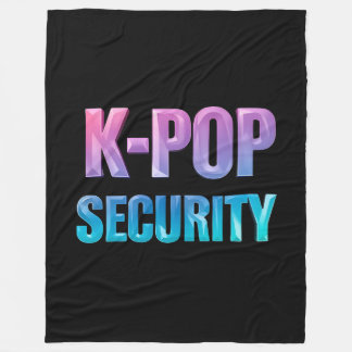 K-Pop Security Korean Pop Music Concert Fleece Blanket