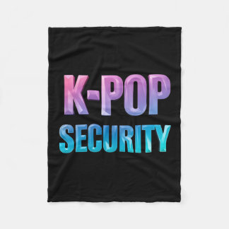 K-Pop Security Korean Pop Music Concert Fleece Blanket