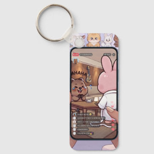 K-Pop Stray Pig Rabbit Live Robe Fandom Joke Key Ring