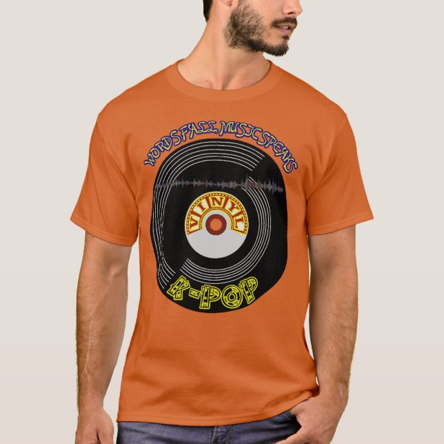 K-Pop Vinyl Record Aesthetic  T-Shirt (Front)