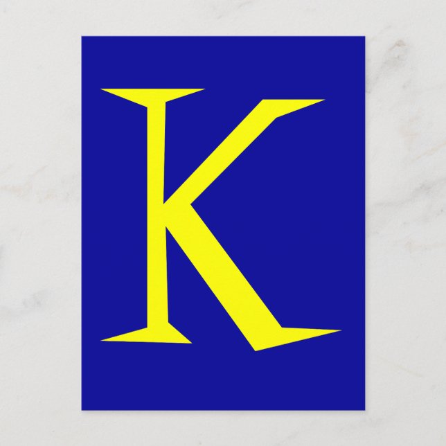 K POSTCARD (Front)