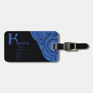 K - The Falck Alphabet (Blue) Luggage Tag