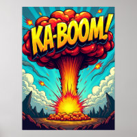 KA-BOOM! Pop Art Explosion Poster