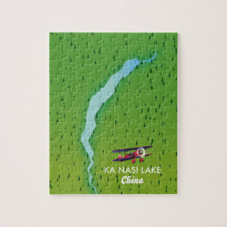Ka Nasi Lake China map Jigsaw Puzzle