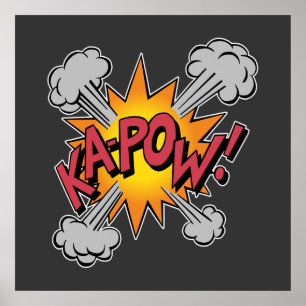 KA-POW! Comic Book Graphic Poster