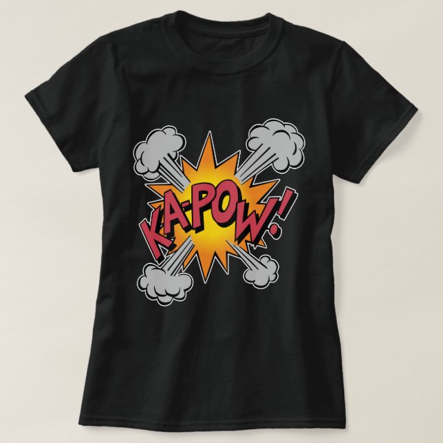 KA-POW! Comic Book Graphic T-Shirt (Design Front)