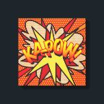 KA-POW Fun Modern Comic Book Pop Art Canvas Print<br><div class="desc">A fun,  cool and trendy retro comic book pop art-inspired design that puts the wham,  zap,  pow into your day. The perfect gift for superheroes,  your friends,  family or as a treat to yourself. Designed by Thisisnotme©</div>