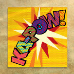 KA-POW Fun Retro Comic Book Pop Art Poster<br><div class="desc">A fun, cool and trendy retro comic book pop art-inspired design that puts the wham, zap, pow into your day. The perfect gift for superheroes, your friends, family or as a treat to yourself. Designed by Thisisnotme©</div>