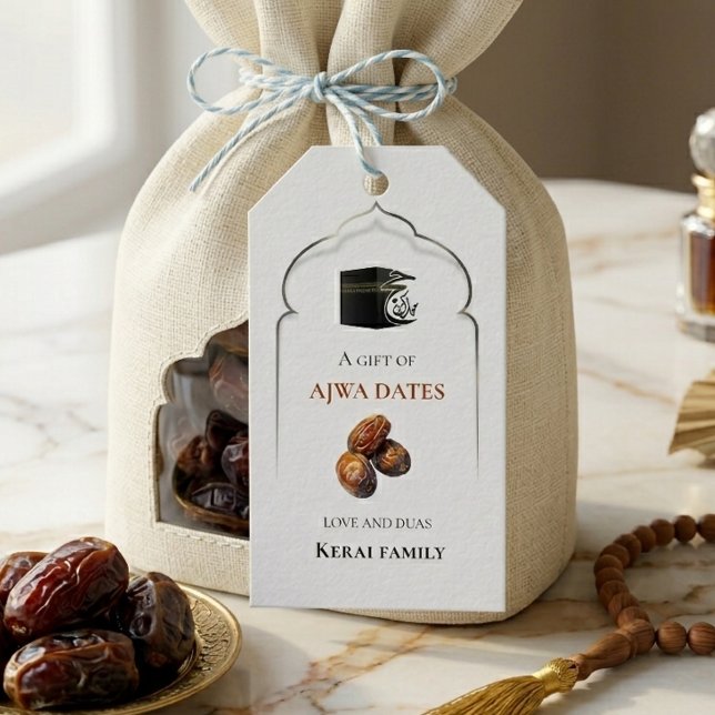 Kaaba Ajwa Dates Islamic Hajj Gift Tag (Creator Uploaded)