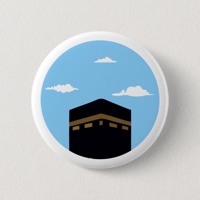 Kaaba Masjid al-Haram - Day 6 Cm Round Badge (Front)