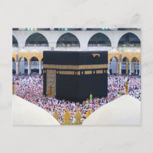 Kaaba Mecca Arafa Pilgrimage Hajj Saudi Arabia Postcard