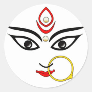 kaali maa classic round sticker