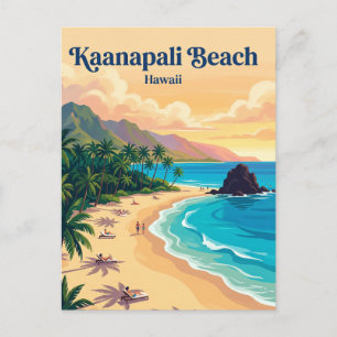 Kaanapali Beach Hawaii Postcard
