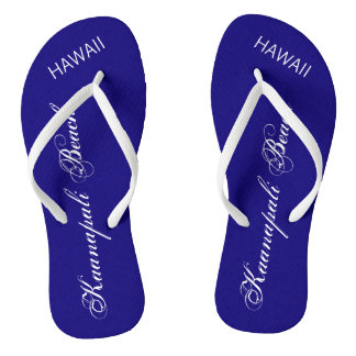 Kaanapali Beach, HAWAII red and white Flip Flops