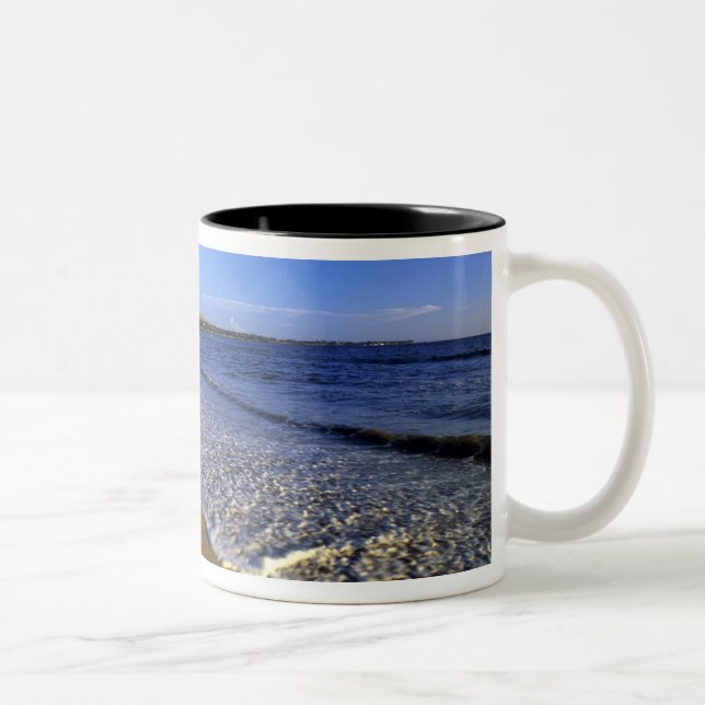 Kaanapali beach, Maui, Hawaii, USA Two-Tone Coffee Mug (Right)