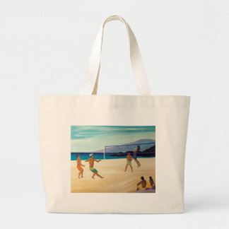 Kaanapali Beach Volleyball Large Tote Bag