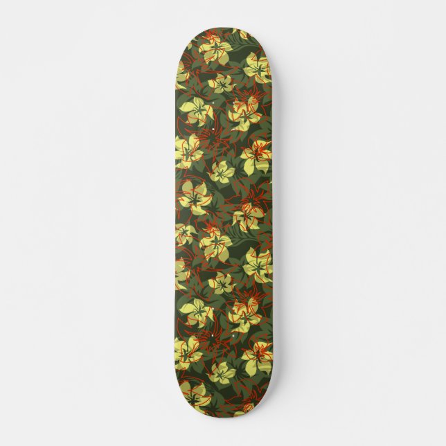 Kaanapali Camo Hawaiian Skateboard (Front)