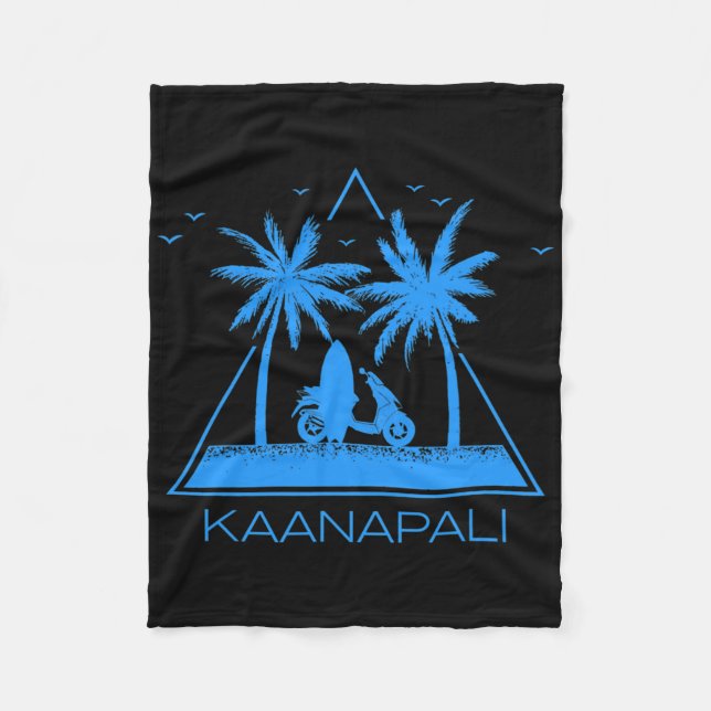 Kaanapali Shirt Kaanapali Beach Maui Hawaii Vacati Fleece Blanket (Front)