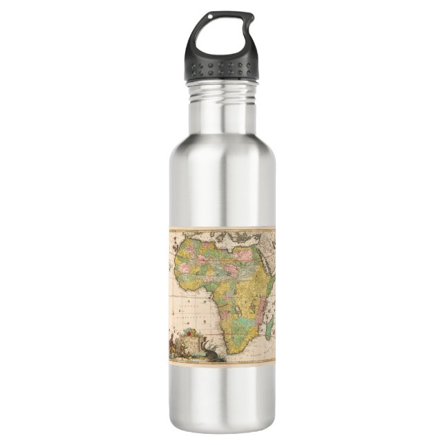 Kaart van Afrika (ca. 1690) by Carel Allard. 710 Ml Water Bottle (Front)