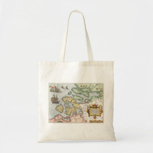 Kaart van Zeeland (1592) by Frans Hogenberg. Tote Bag
