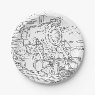 KAB’S Design Train Paper Plate