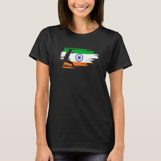 Kabaddi Indian Sports Indian Flag T-Shirt (Front)