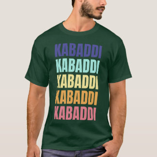 Kabaddi Vintage Colourful Sport funny T-Shirt