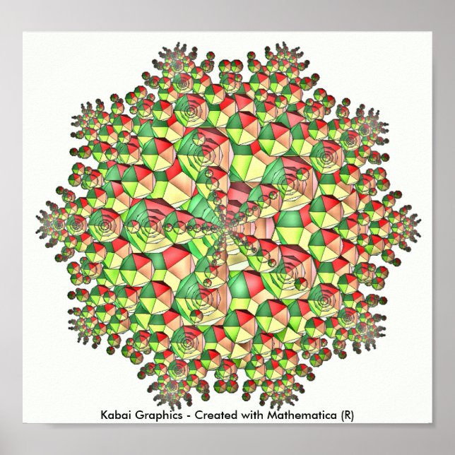 Kabai Graphics - Created with Mathematica (R) Poster (Front)