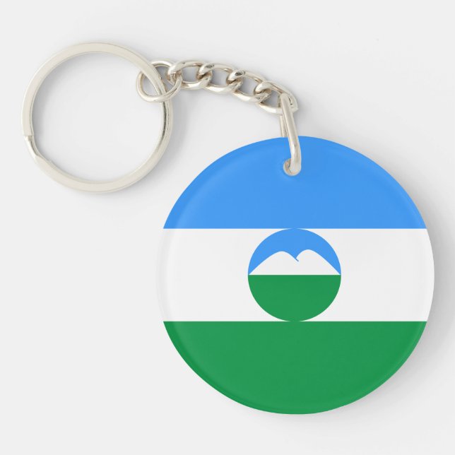 Kabardino Balkaria Flag Key Ring (Front)