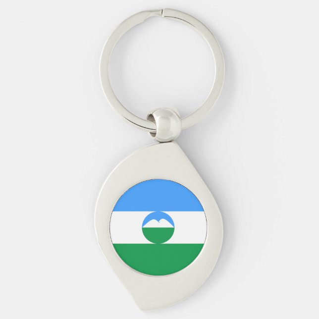 Kabardino Balkaria Flag Key Ring (Front)