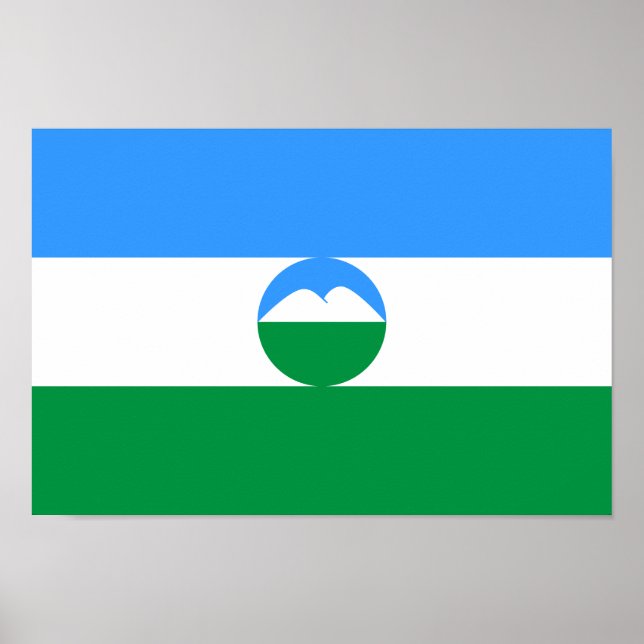Kabardino Balkaria Flag Poster (Front)
