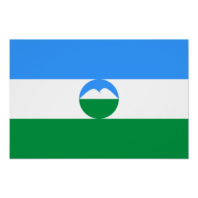 Kabardino Balkaria Flag Poster (Front)