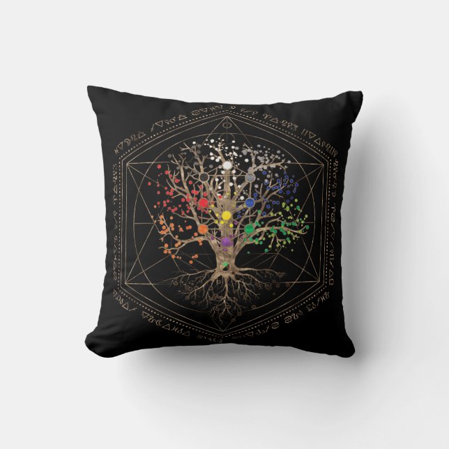 Kabbalah The Tree of Life Cushion (Front)