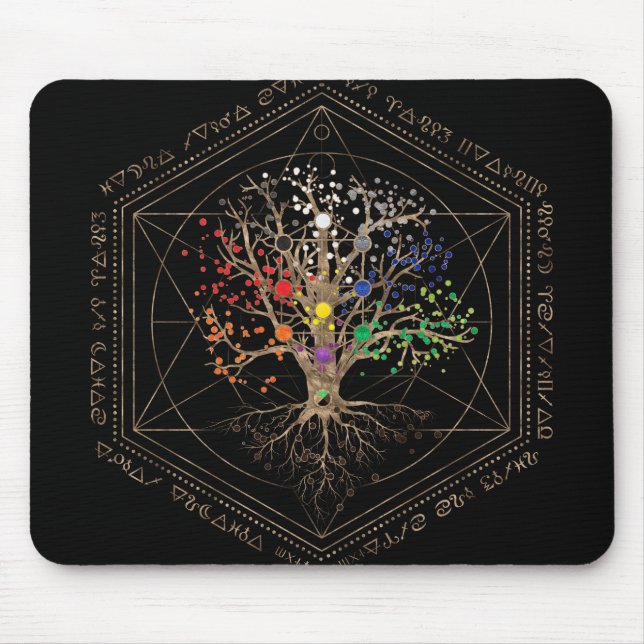 Kabbalah The Tree of Life Mouse Mat (Front)