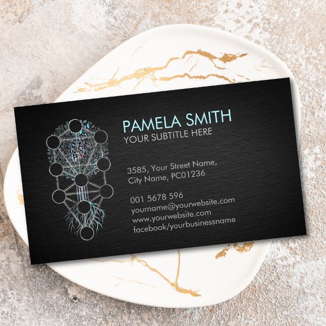 Kabbalah The Tree of Life Ornament Business Card (Creator Uploaded)