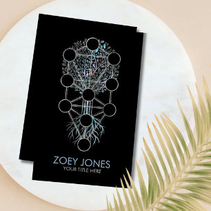 Kabbalah The Tree of Life Ornament Business Card