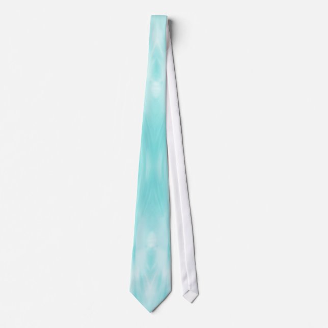Kabloom Stretch Tie - Aqua (Front)
