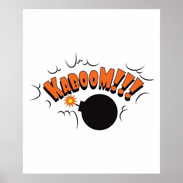 Kaboom Pop Art Graphic Poster (Front)