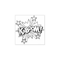 KABOOM! Vintage Comic Book Steampunk Pop Art