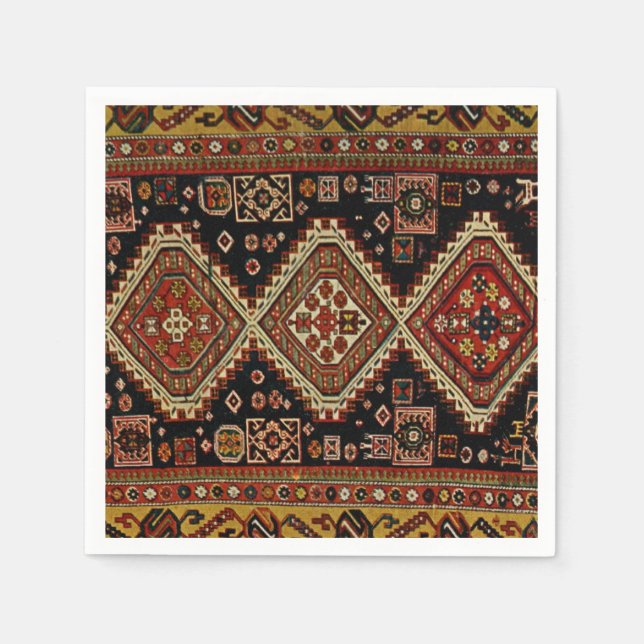 Kabristan carpet design napkin (Front)