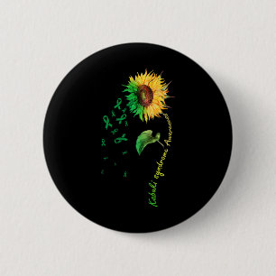 Kabuki Syndrome Awareness Sunflower Down Syndrome 6 Cm Round Badge