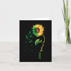 Kabuki Syndrome Awareness Sunflower Down Syndrome Card