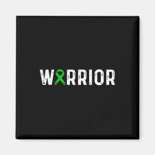 Kabuki Syndrome Warrior Awareness Green Ribbon Kid Magnet