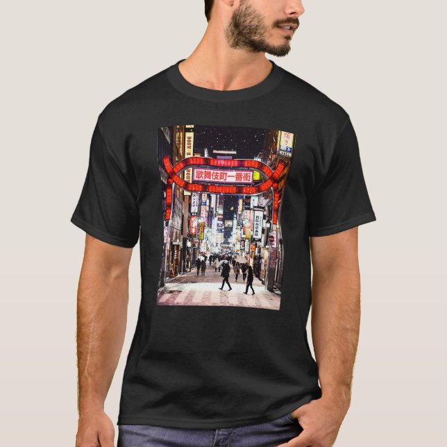 Kabukicho District Tokyo Japan Nightlife Japanese  T-Shirt (Front)