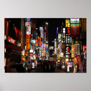 Kabukichō, Tokyo Neons by night Poster