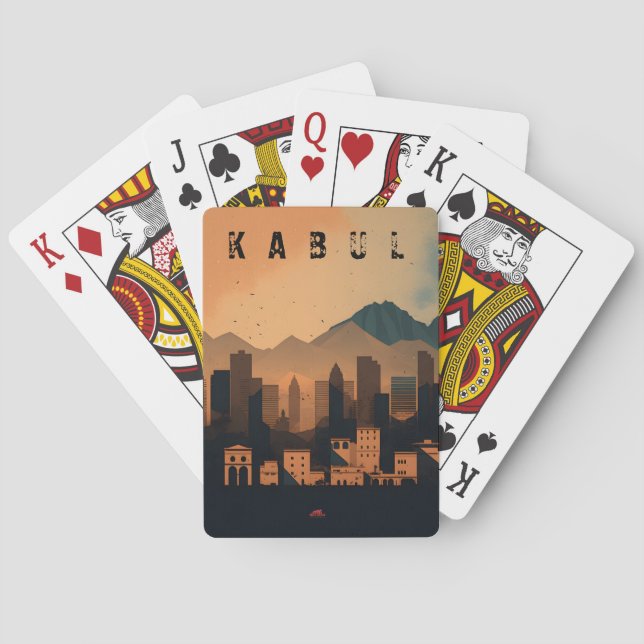 Kabul City Playing Card (Back)